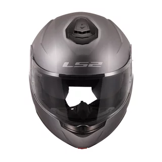 Flip-Up Motorcycle Helmet LS2 FF908 Strobe II Matte Titanium