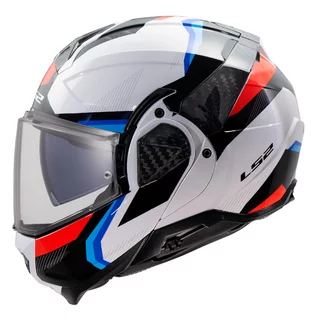 Překlopná přilba LS2 FF910 Advant II Triple White Blue Red P/J