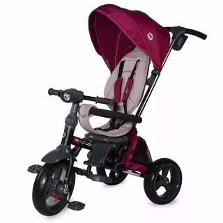 Three-Wheel Stroller w/ Tow Bar Coccolle Velo - Yellow - Purple