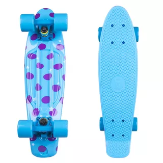 Penny board Fish Print DOTS 22" - silver-transparent-blue - blue-blue