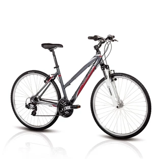 Dámsky crossový bicykel 4EVER Flame 2014 - šedo-červená - šedo-červená