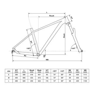 Horské kolo KELLYS GATE 50 29" 8.0 - M (18,5")