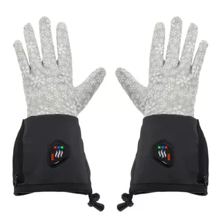 Glovii GEG Universale beheizbare Handschuhe - S-M - schwarz-grau