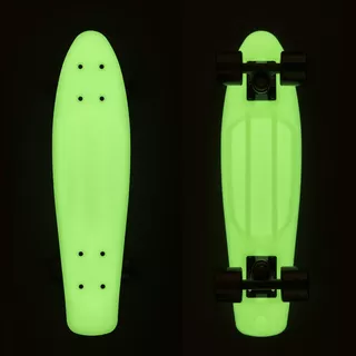 Svítící penny board Fish Classic Glow 22" - Green-Black-Black