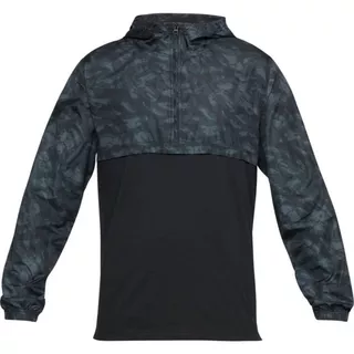 Pánská lehká bunda Under Armour Wind Anorak - Black/Steel/Black - Black/Stealth Gray/Black