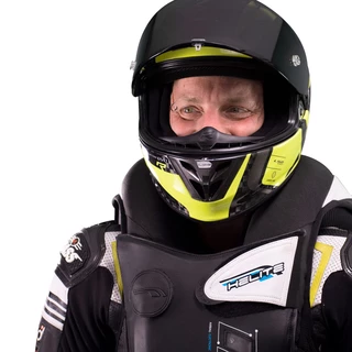 Helite e-GP Air Airbagweste für Rennfahrer - schwarz-weiß
