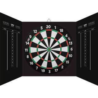 Kabinet s terčem Bull's Magnetic Paper Dartboard Cabinet Set