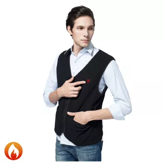 Heated Fleece Vest Glovii GV1 - Black