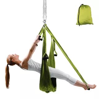 Antigravity Aero Yoga Hammock inSPORTline Hemmok - Red - Green