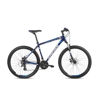 Horský bicykel Kross Hexagon 3.0 27,5" - model 2021 - čierna/červená/strieborná - tmavo modrá/modrá/biela