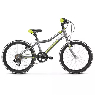 Children’s Bike Kross Hexagon Mini 1.0 20” – 2020 - Graphite/Lime/Silver Glossy - Graphite/Lime/Silver Glossy