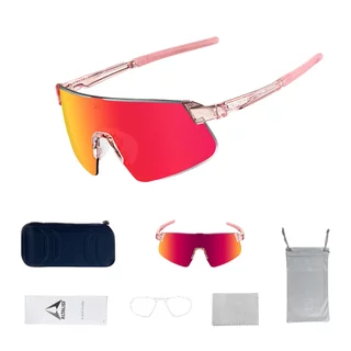 Photochromic Sports Sunglasses Altalist Hayate - růžová s červenými skly