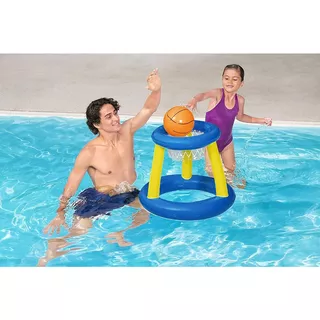 Inflatable Pool Hoop & Basketball Bestway