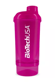 Keverőpalack Biotech Wave+ Compact 500 ml (+150 ml) - Kék