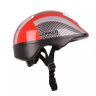 Bicycle Helmet WORKER Penguin - Red