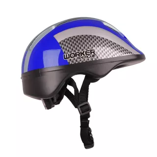 Kask rowerowy WORKER Penguin - Niebieski