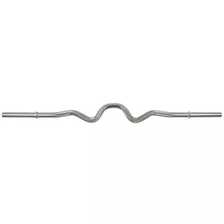 Curled Barbell Bar inSPORTline 120 cm/30 mm RB-47G Without Threading