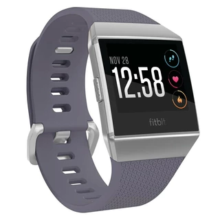 Smart Watch Fitbit Ionic - Charcoal/Smoke Gray - Blue-Gray/White