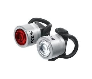 Bicycle Light Set Kellys IO - Blue - Silver