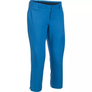 Dámske golfové 3/4 nohavice Under Armour Links Capri - WHITE/TRUE GRAY HEATHER - Blue Space