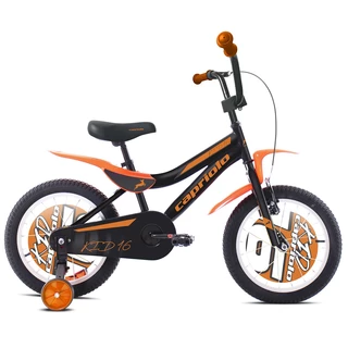 Rower dziecięcy Capriolo Kid 16" - model 2020 - Czarny/pomarańczowy - Czarny/pomarańczowy