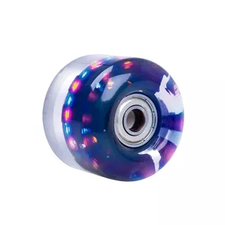 Világító kerék skateboardra PU 50*36 mm ABEC 5 csapágyakkal - kék - fekete