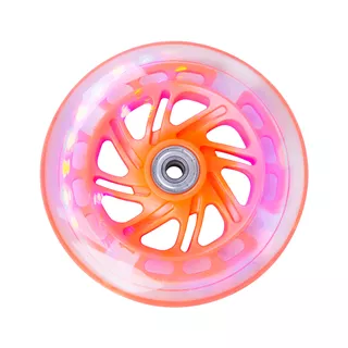 Shining wheel for scooter PU 125*24 mm with ABEC 5 bearings - Orange - Orange