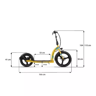 Električni skiro W-TEC Richbit 20/16" - rumena