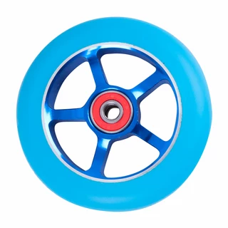 Spare wheel for scooter FOX PRO Raw 03 100 mm - Red-Silver with Graphics - Blue