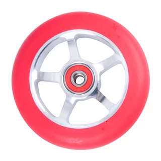 Spare wheel for scooter FOX PRO Raw 03 100 mm - Blue-Red - Red-Silver