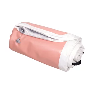 Inflatable Exercise Mat inSPORTline Airstunt 400 x 100 x 10 cm Coral Pink w/ Hand Pump