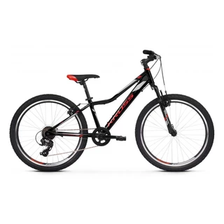 Juniorský bicykel Kross Hexagon JR 1.0 24" SR - model 2021 - tmavo modro/modrá/strieborna - čierna/červená/strieborná