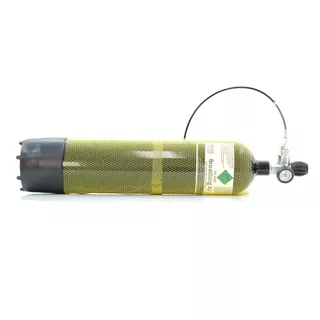 Scuba Tank w/ Pressure Gauge & Hose 7 L