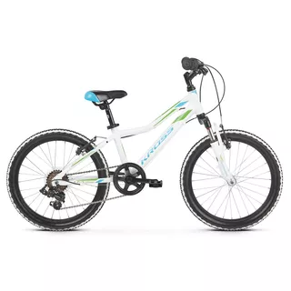 Dětské kolo Kross Lea Mini 2.0 20" - model 2019 - White / Blue / Green Glossy