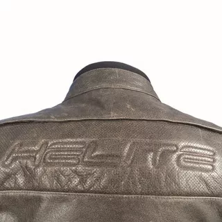 Leather Airbag Jacket Helite Roadster Vintage Brown - 4XL