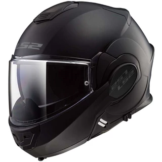 Flip-Up Motorcycle Helmet LS2 FF399 Valiant - Titanium - Noir Matt Black