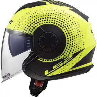 Moto přilba LS2 OF570 Verso - Spin Matt Hi Vis Yellow, L (59-60)