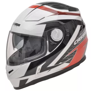 Motorcycle Helmet Cassida Evo - Black-White-Red