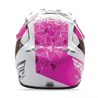 Motocross Helmet Fly Racing Kinetic Crux - Pink/Black/White