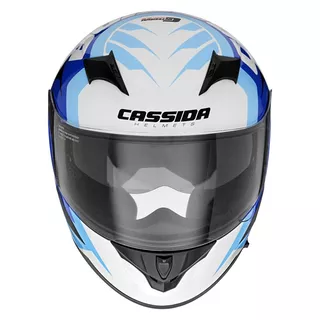 Cassida Integral 2.0 Perimetric Motorradhelm - blau/dunkel blau/schwarz/weiss