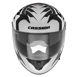 Moto přilba Cassida Integral 2.0 Perimetric - černá/bílá/šedá, L (59-60)