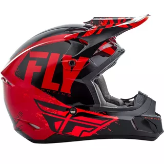 Fly Racing Kinetic Burnich Motocross Helm - blau-schwarz