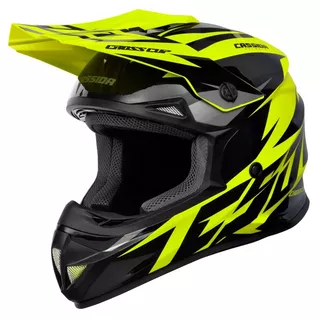 Motocross Helmet Cassida Cross Cup Two - Fluo Yellow/Black/Grey