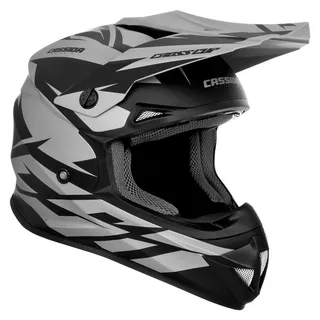 Motocross Helmet Cassida Cross Cup Two - Fluo Orange/White/Black/Grey