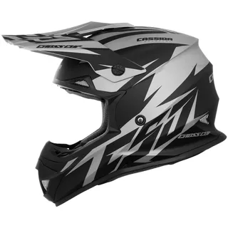 Motocross Helmet Cassida Cross Cup Two - Red/White/Black