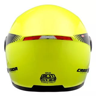Moto přilba Cassida Reflex Safety - černá-fluo žlutá