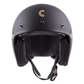 Motorcycle Helmet Cassida Oxygen Rondo - Black Matte/Gold