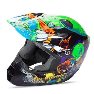 Fly Racing Kinetic Youth Invasion Kinder Motocross Helm