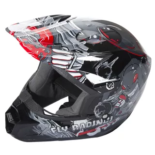 Fly Racing Kinetic Youth Invasion Kinder Motocross Helm - grau