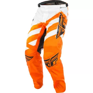 Motocross Pants Fly Racing F-16 2018 - Orange-White